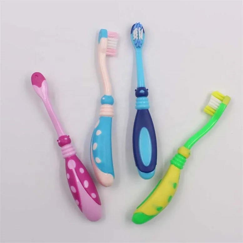 Factory Supplier Cute Animal Cartoon Kid Toothbrush Small Brush Head Anti Slip Handle For Deep Cleaning Kid Manual Toothbrush