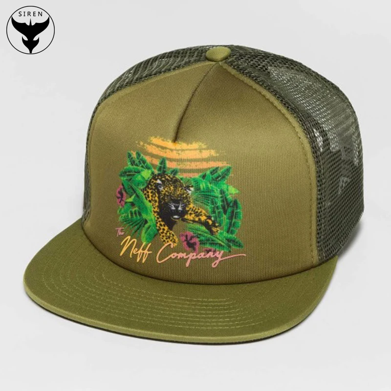 Factory supplier polyester heat transfer foam mesh trucker hat wholesale