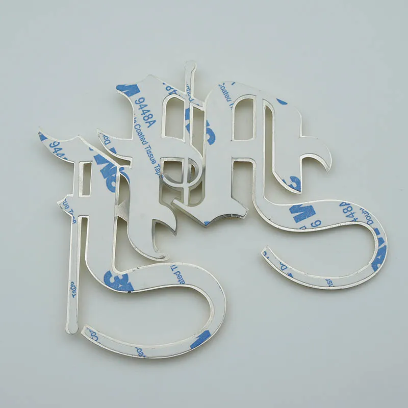 2021 abs plastic label Metal Letters Car Sticker For Car Emblem