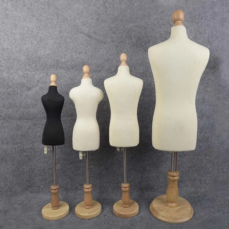 1/4 Rigid foam half body female mini mannequin stand torso woman