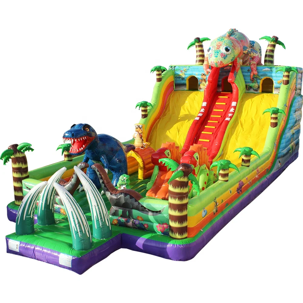 Большая надувная кровать-батут для детей на заказ, горка для скалолазания на открытом воздухе в виде непослушного замка