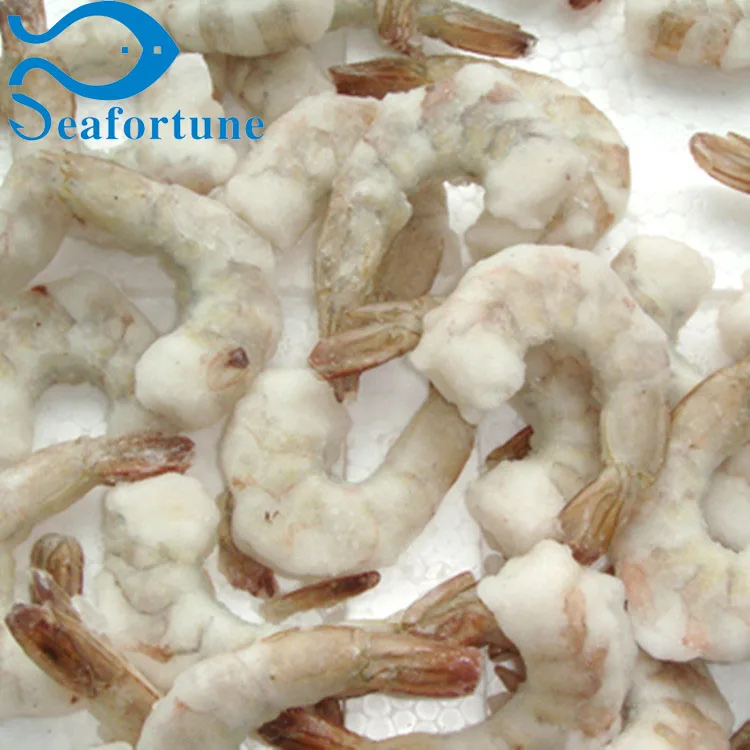 Raw IQF Frozen PDTO Peeled-Deveined-Tail-On Vannamei Shrimp Penaeus Vannamei