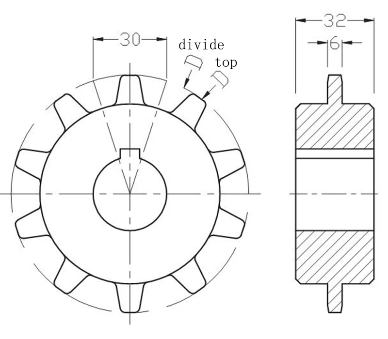 Components for Conveyors of Multi-flex Table Top Slat  Conveyor Chains