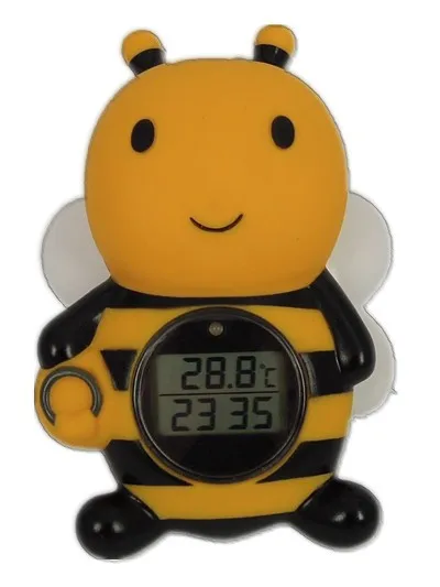 
EN71 Approved water and room bath thermometer with clock 