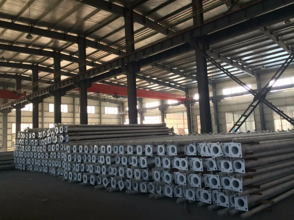 Hot selling Chinese factory price 6m double arm outdoor street light pole