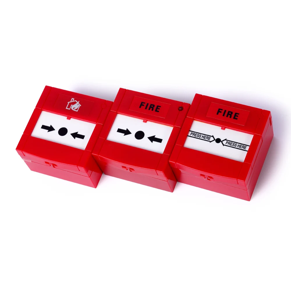 DC24V Conventional Non-Addressable Fire Alarm System Resettalble Manual Call Point For Emergency Door Release