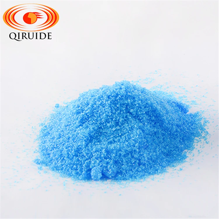 Qiruide 98% Industrial Electron Grade Blue Crystal C2H2CuO4 Copper Formate Tetrahydrate Copper Formate
