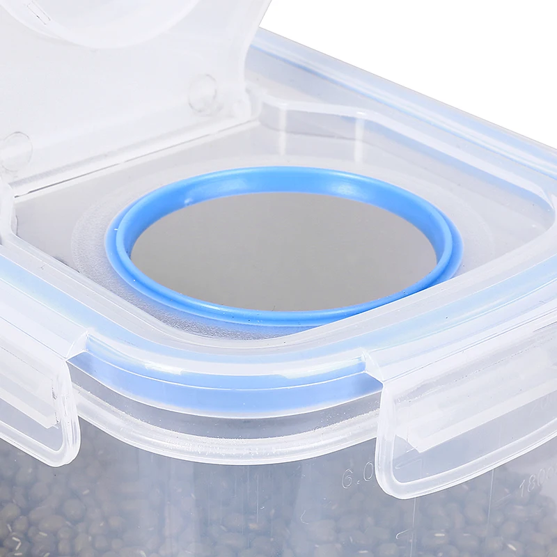 4 pack 6.3L(213OZ)x2pcs 4L(135OZ)x2pcs Cereal Storage Container Set 100% Airtight Leakproof Silicone Ring Lock Lid