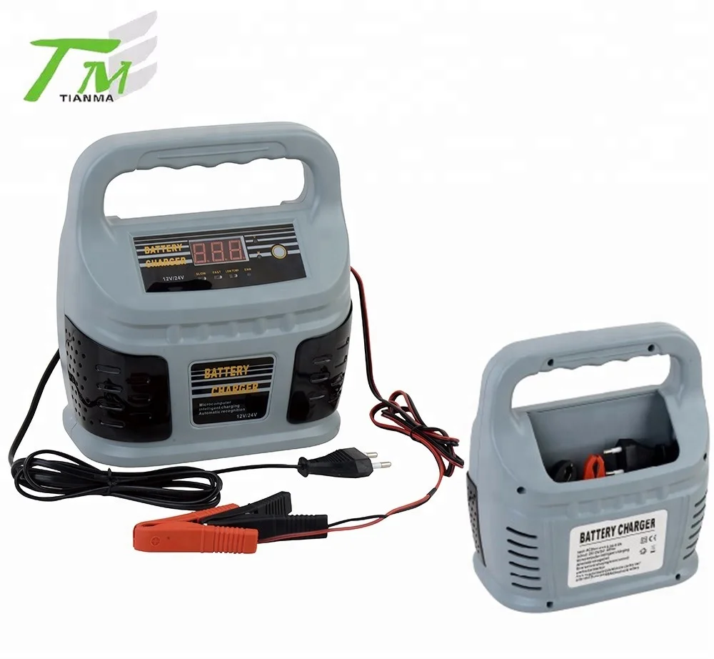 Digital 12V 24V car battery charger intelligent smart battery charger