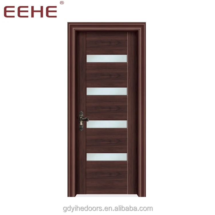 
china solid wood water resistant door stained glass 