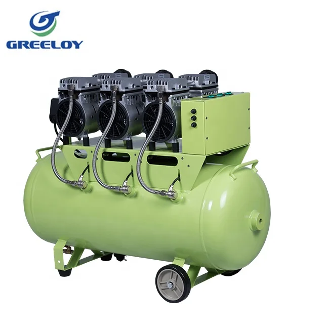 Electric 90L Silent Dental Oiless Air Compressor for Dental Lab