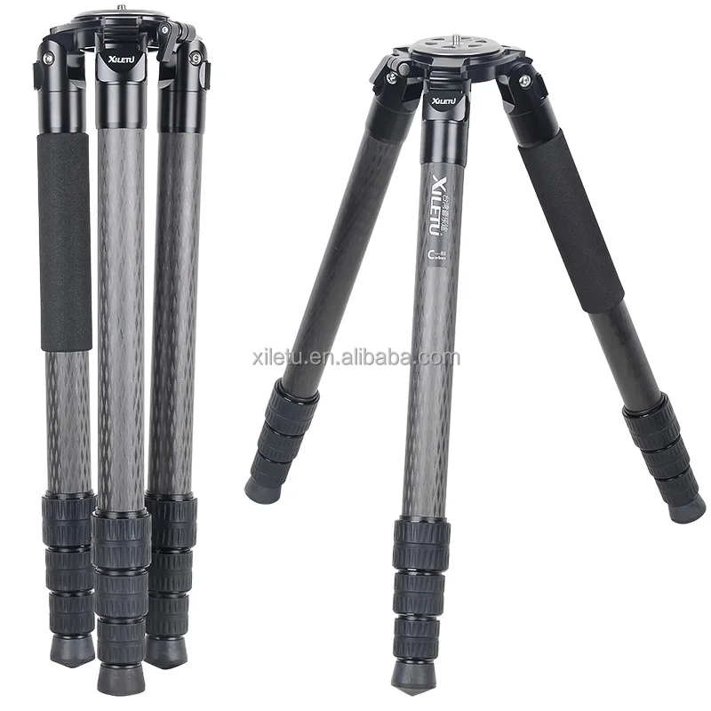 XILETU L404C+Shoulder Professional Photographic Equipment Carbon Fiber Tripod Camo Hunting Tripod