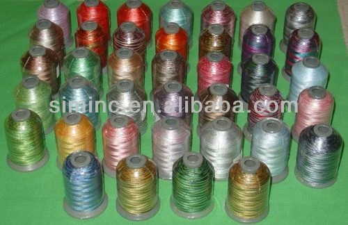 
Popular high quality Metallic thread as embroidery thread/Yarn or knitting weaving yarn 
