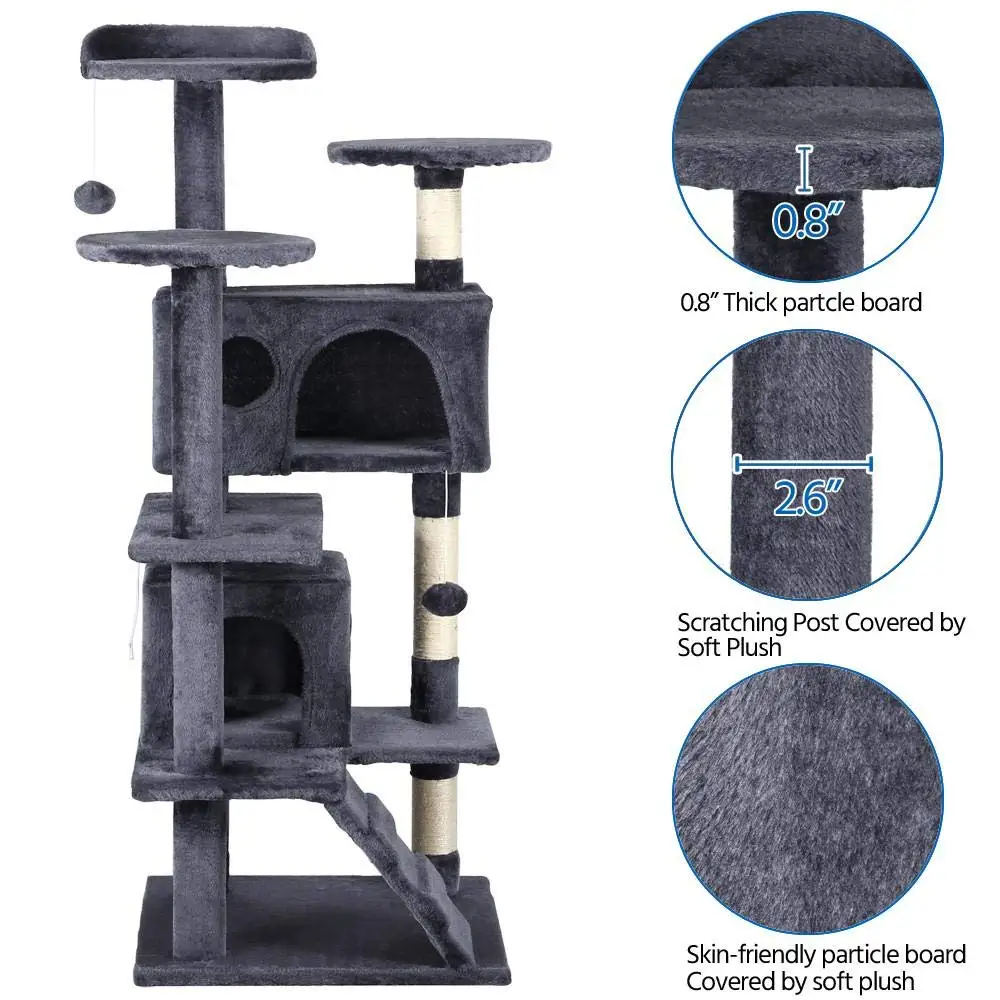 
Luxury Pet Products Cat Tree Scratching Sisal posts modern Cat Furniture 