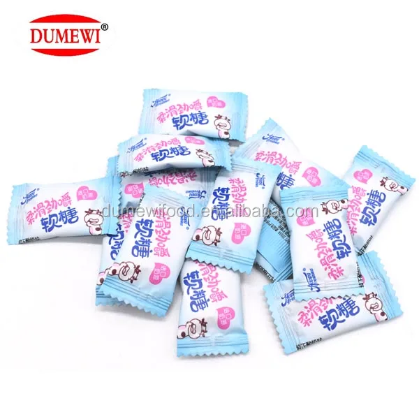 Sweet Assorted Fruit Flavor Chewy Milk Soft Candy