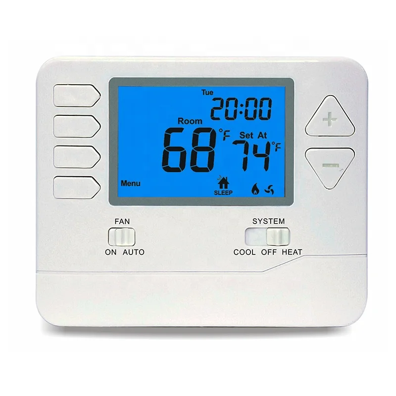 4.5 Sq.Inch Electric Room Home 24 Volt Programmable Thermostat
