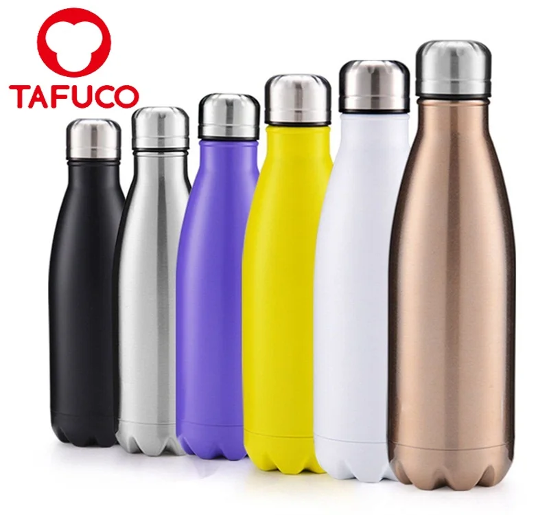 
BPA free double wall stainless steel cola shape vacuum flask thermal bottle 
