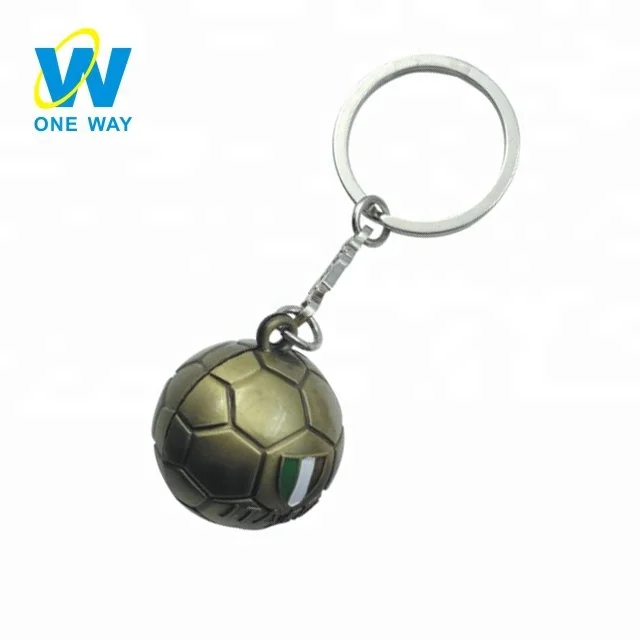 
Wholesale Custom 3D Soccer Key Chain Promotional Metal Keychain 