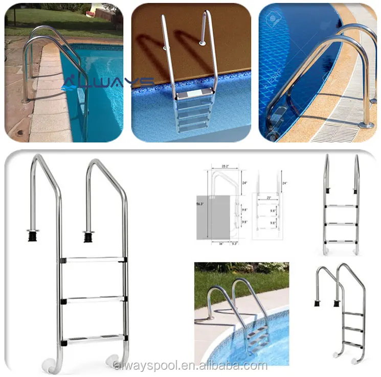 Guangzhou stainless steel pool ladder manufacturers swimming pool ladder supplier