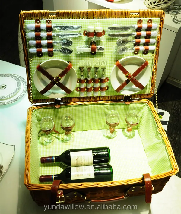 Insulated Picnic Basket Wicker Hamper