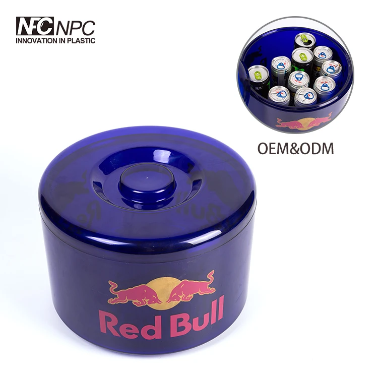 Custom Color High Quality Wholesale Price Promotional 10L plastic double wall ice bucket