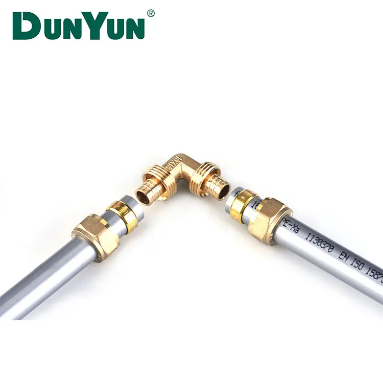 90 Degree Elbow Brass pipe fitting pex for PEX heating Pipe
