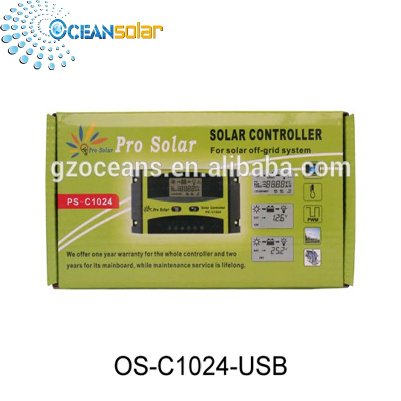 Ocean Solar New Design 10A/12V Solar Charger Controller PWM Charging Mode Solar Controller