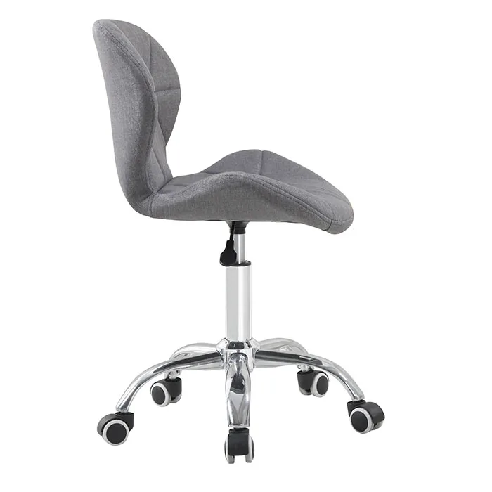 
Fabric Barber Chair with Wheels Hair Salon 