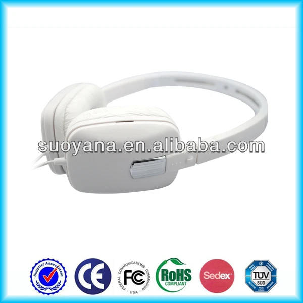 белый тетраэдрической гарнитура без микрофона