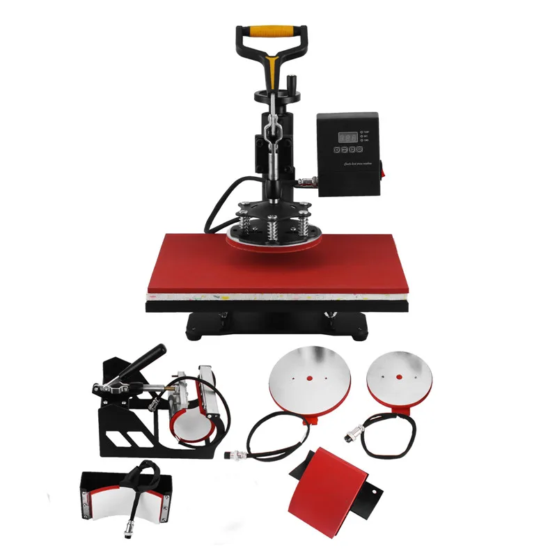 
5 in 1 Digital Heat Press Machine Multifunctional Transfer Sublimation for T-Shirt Mug Cup Hat Cap 15
