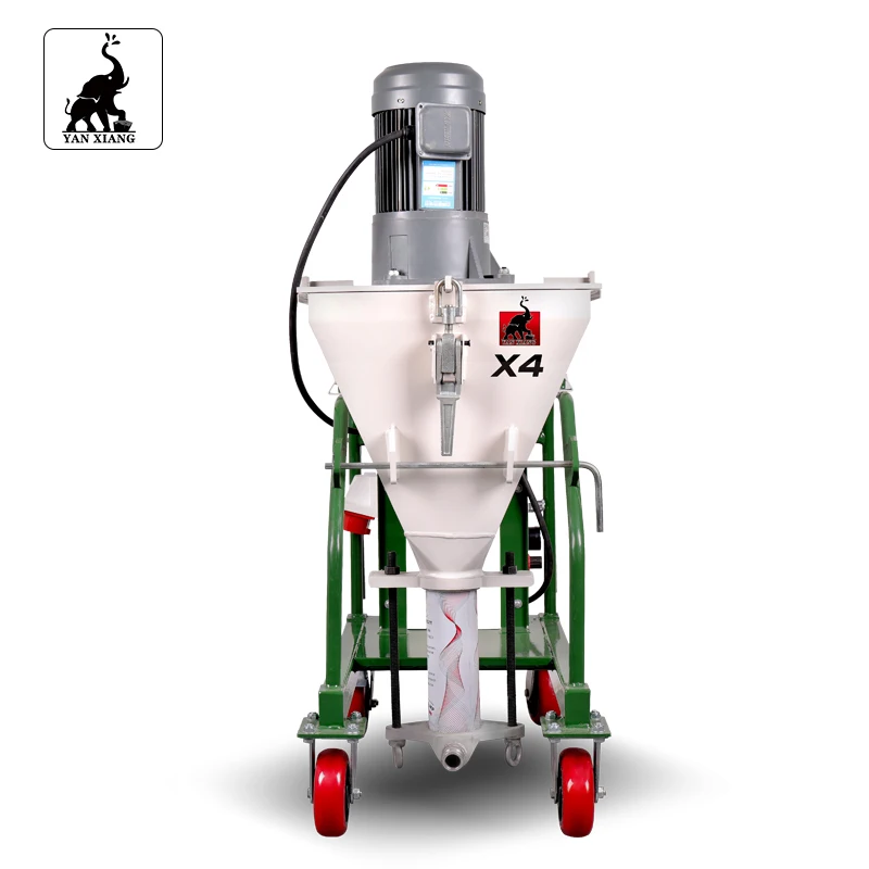 Worm pump cement mortar spray machines with flow 14L/min