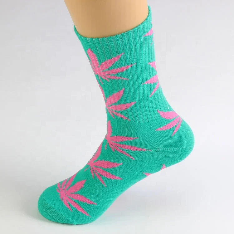 Marijuana Weed Leaf Cotton Socks