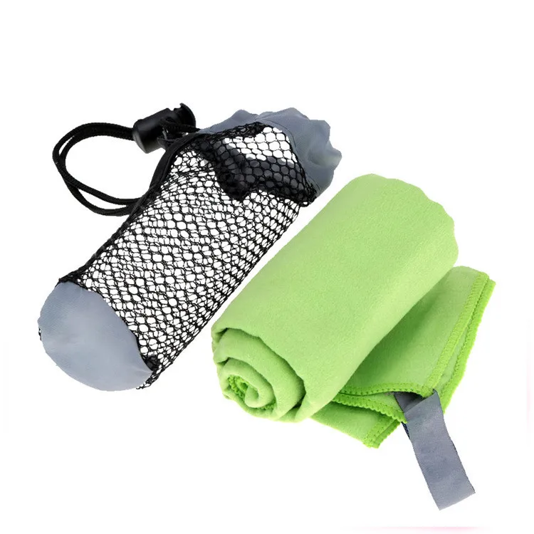 wholesale outdoor exercise yogaRecycled  microfiber towel with bag RPET beach towel microfiber