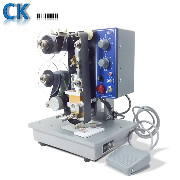 Coditeck H p241b Hot foil stamping date code semi automatic label coding printer machine