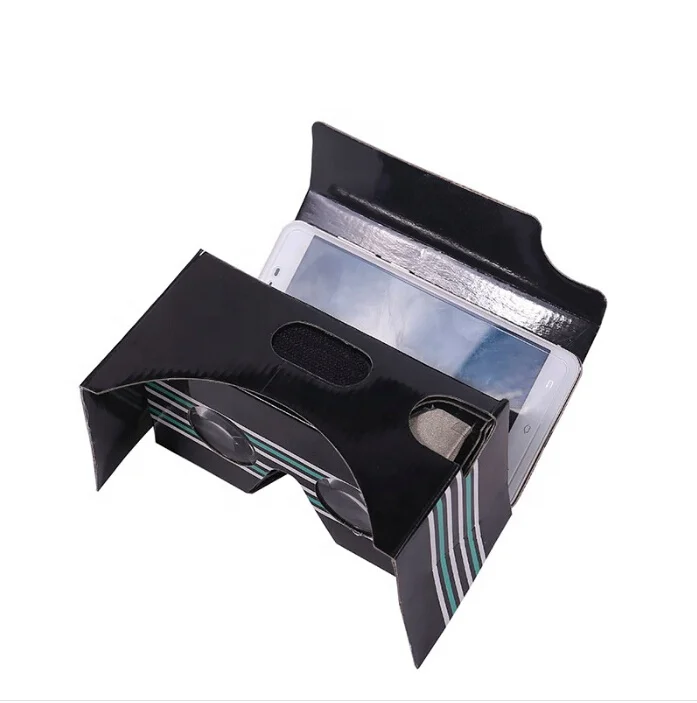 Free sample google cardboard VR headset V1.2 branded cardboard DIY 3D  reality glasses