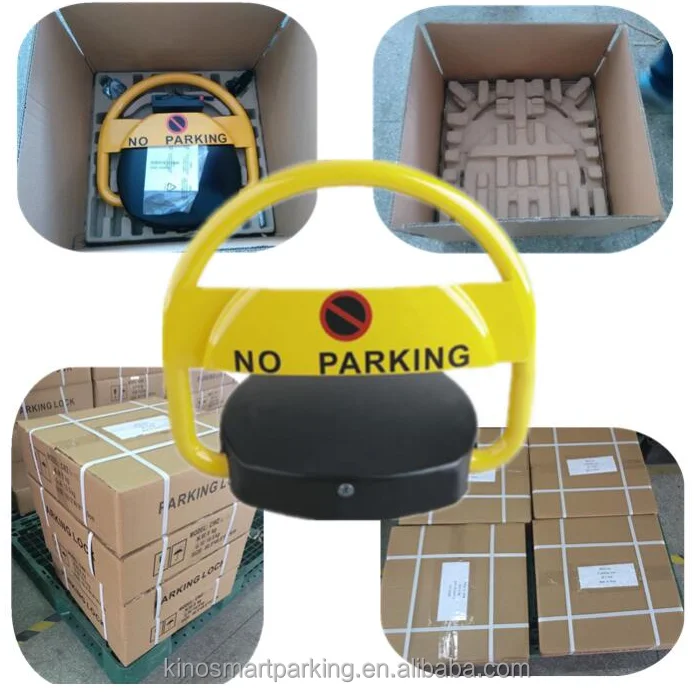 Water proof steel car parking control lock with remote controller