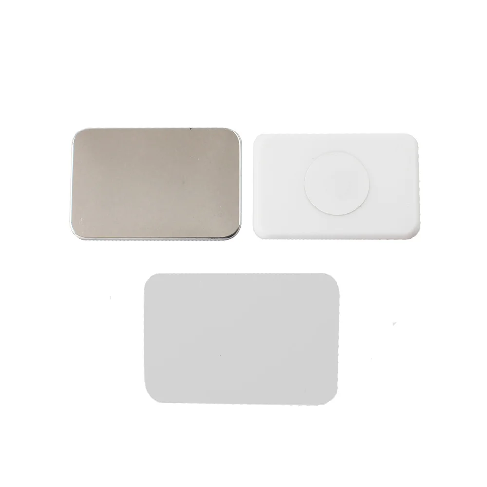Hotsale High Quality Rectangle 40x60mm Fridge Magnetic Button Badge Component Fridge Magnet