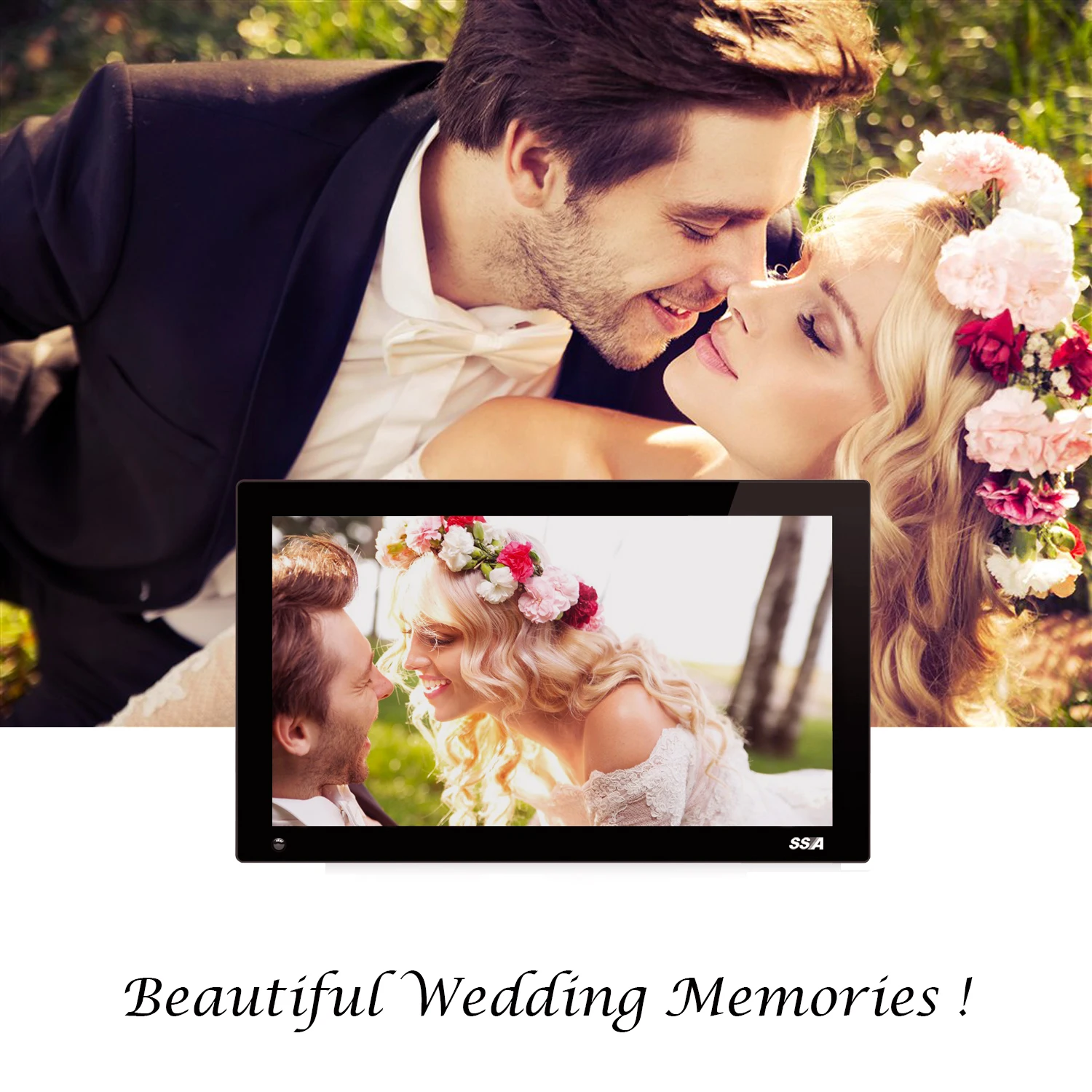 21.5 inch digital photo frame with IPS lcd video display menu standing table restaurant smart electronic digital picture frame