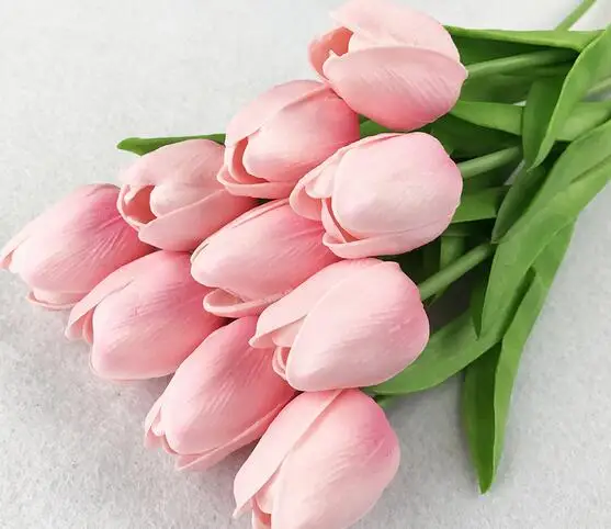 FCP1101 2024 popular artificial flowers PU tulip colorful tulip for home wedding decor