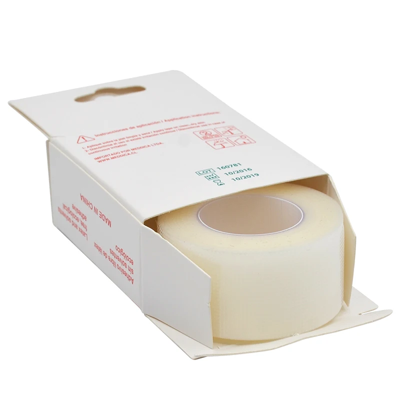 Manufacturer custom clear waterproof transparent surgical medical PE tape for IVsites and tubing retention