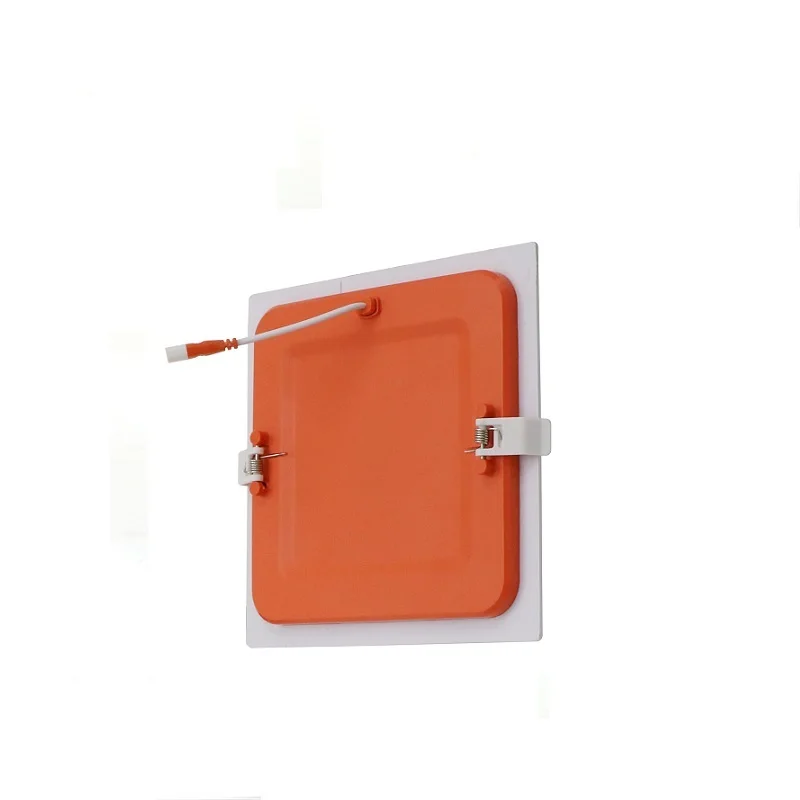 New design 9w bis skd recessed slim square round led ceiling panel light price