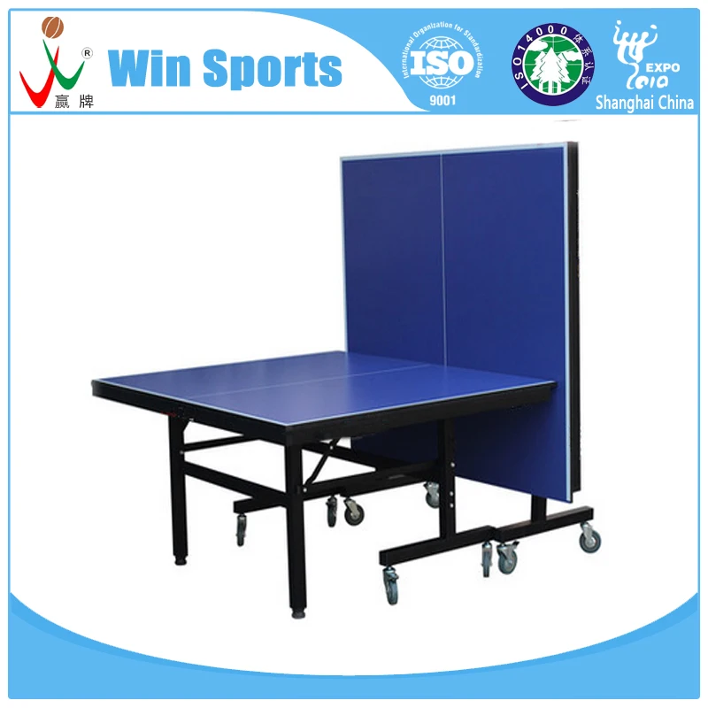 Factory folding table high quality super durable movable 18mm MDF indoor pingpong table tennis tables china