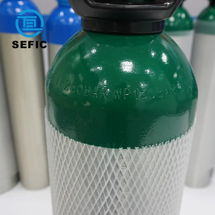 DOT TPED Material Aluminium balloon helium gas cylinder 1L-50L custom Aluminum Cylinder Medical Oxygen Cylinder