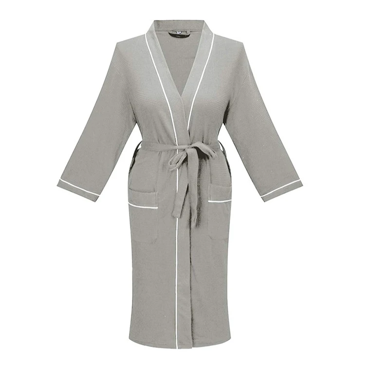 
Well selling business plush wholesale unisex women men custom hotel cotton bathrobe 