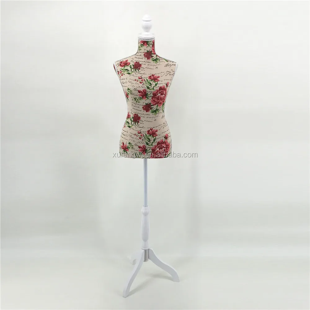 Light Stryrofoam Under Burlap Material Fabric Mannequin Dress Foam Solid Core Strong Torso Height Adjustable