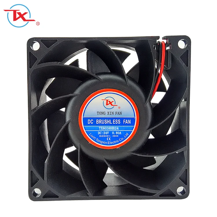 80mm 80x80x38mm 8038 12v 24v small dc brushless computer cooling fan 5v (TX8038HB) 12v micro 48v cooler industrial axial