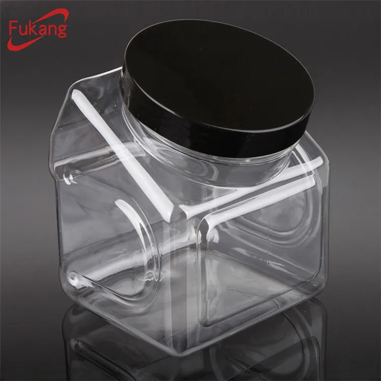 2900ml Clear PET Unique Shaped Plastic Bottle BPA Free Container Tennis Ball Or Auto Parts Plastic Jars