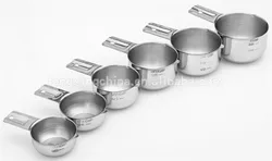 Amazon Top Seller Food Grade Stainless Steel Measuring Cups Set of 6