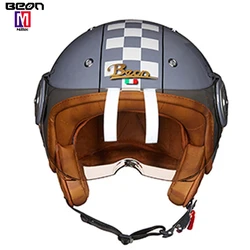 BEON B110 ECE street lightweight safety helmet with transparent visor women crash helmet with chin strap for sale