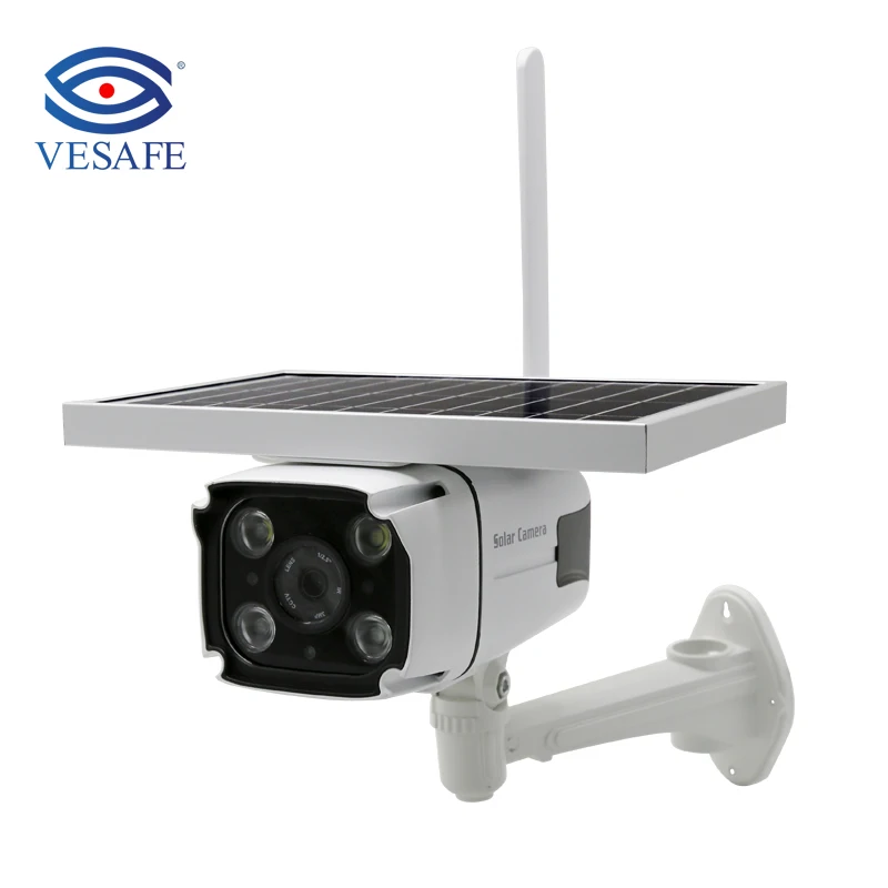  Vesafe оптовая продажа 4 аппарат не привязан к оператору сотовой связи Sola IP67 водонепроницаемая камера HD хорошие продажи для использования на открытом воздухе видео ночного видения провода Регулярный быстрый выпуск напитка без охлаждения камеры